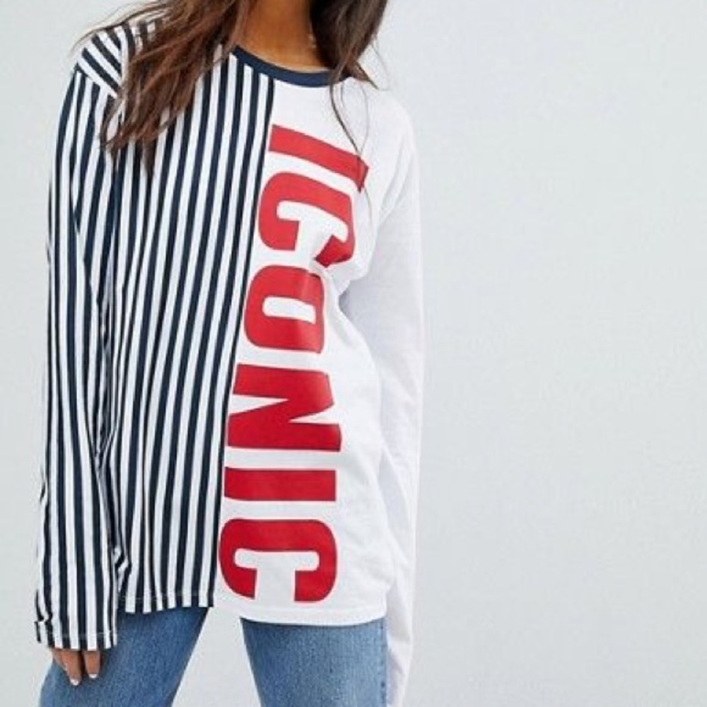 Long-Sleeve Graphic Detailed T-Shirt
